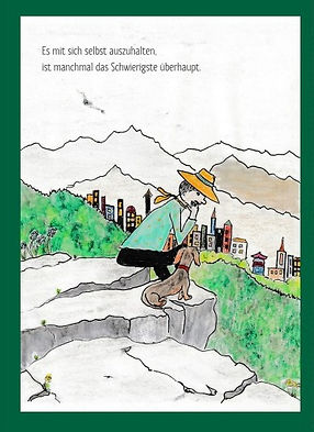 Karin Lerdermann Karte Es mit sich selbst aushalten