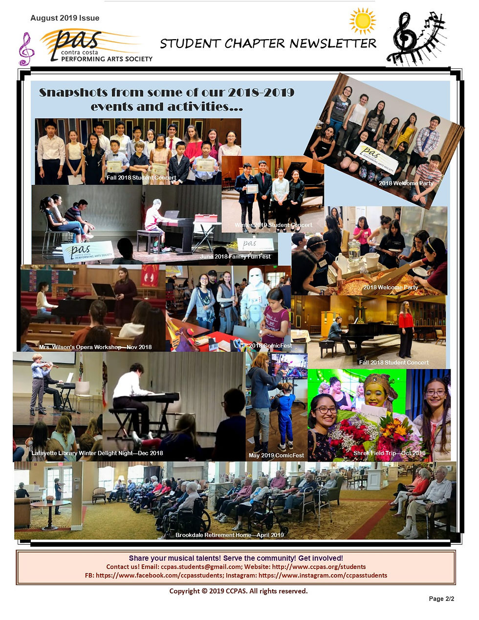 Newsletter August 2019