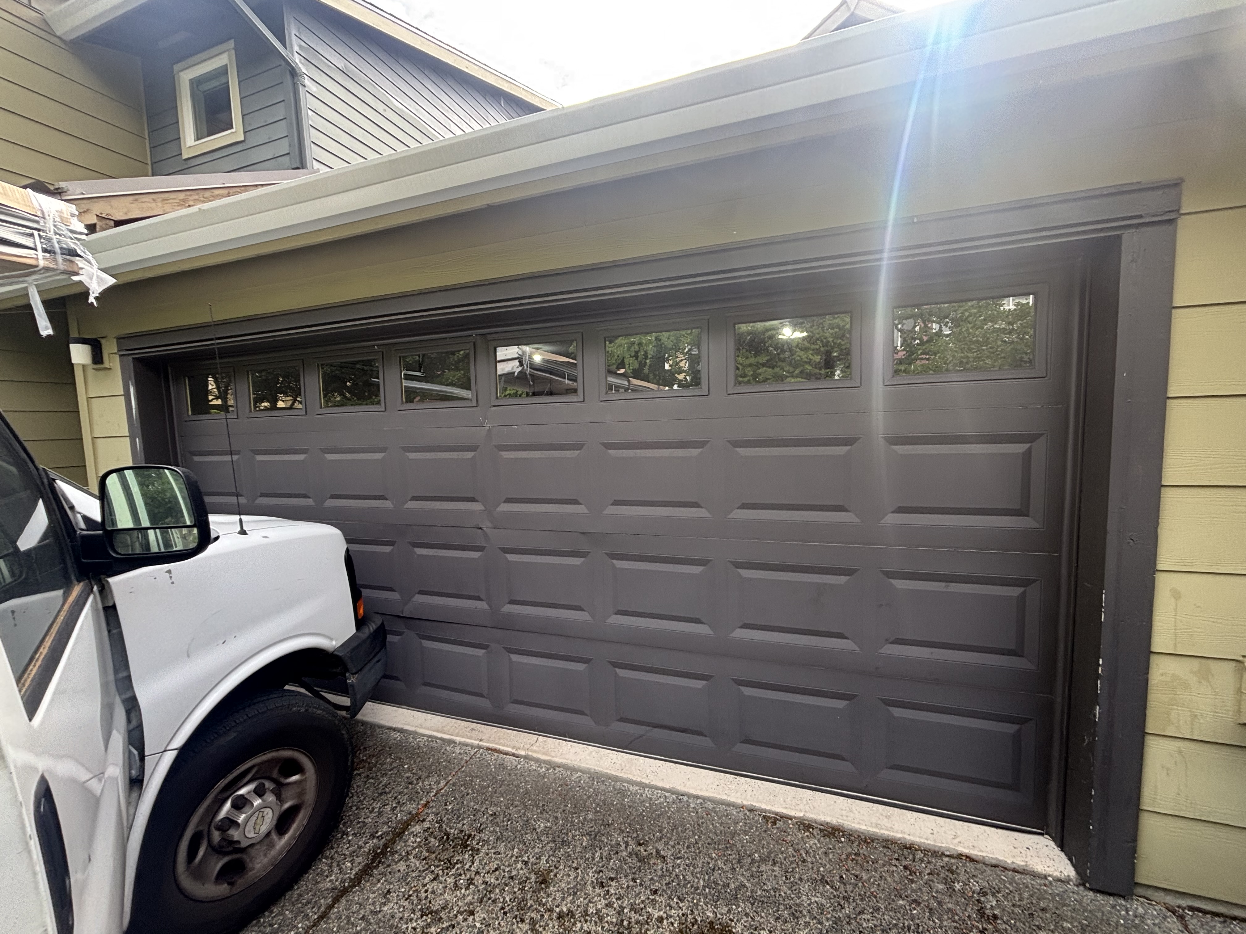 Garage door work documented with Aditi S.’s review in Issaquah