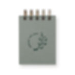 Carnet de poche vert sauge avec inscription "Spread the Love"- Les Jolies Emplettes