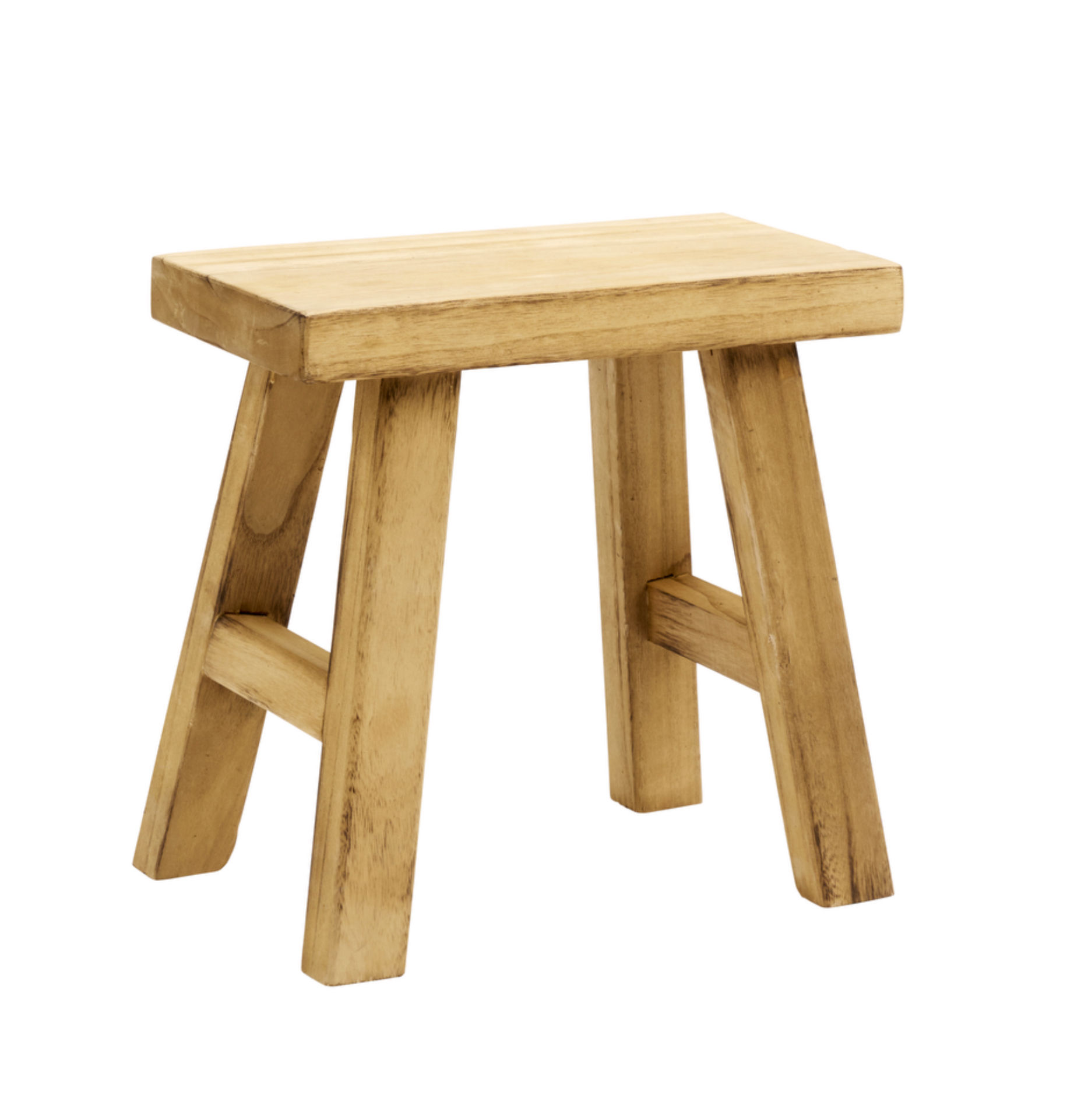 Tabouret en bois de paulownia naturel Madam Stoltz