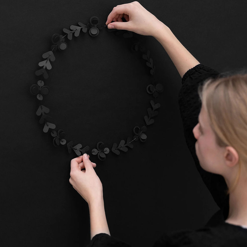 Ornements en papier noir à assembler – FOLK Jurianne Matter- Vue 2- Les Jolies Emplettes