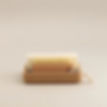 Porte-savon liège naturel imputrescible L'Alchimiste avec brosse vue 1