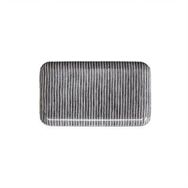Miniature : Plateau lin enduit taille S Fog Linen Work rayures minimaliste fabrication japonaise vue 2