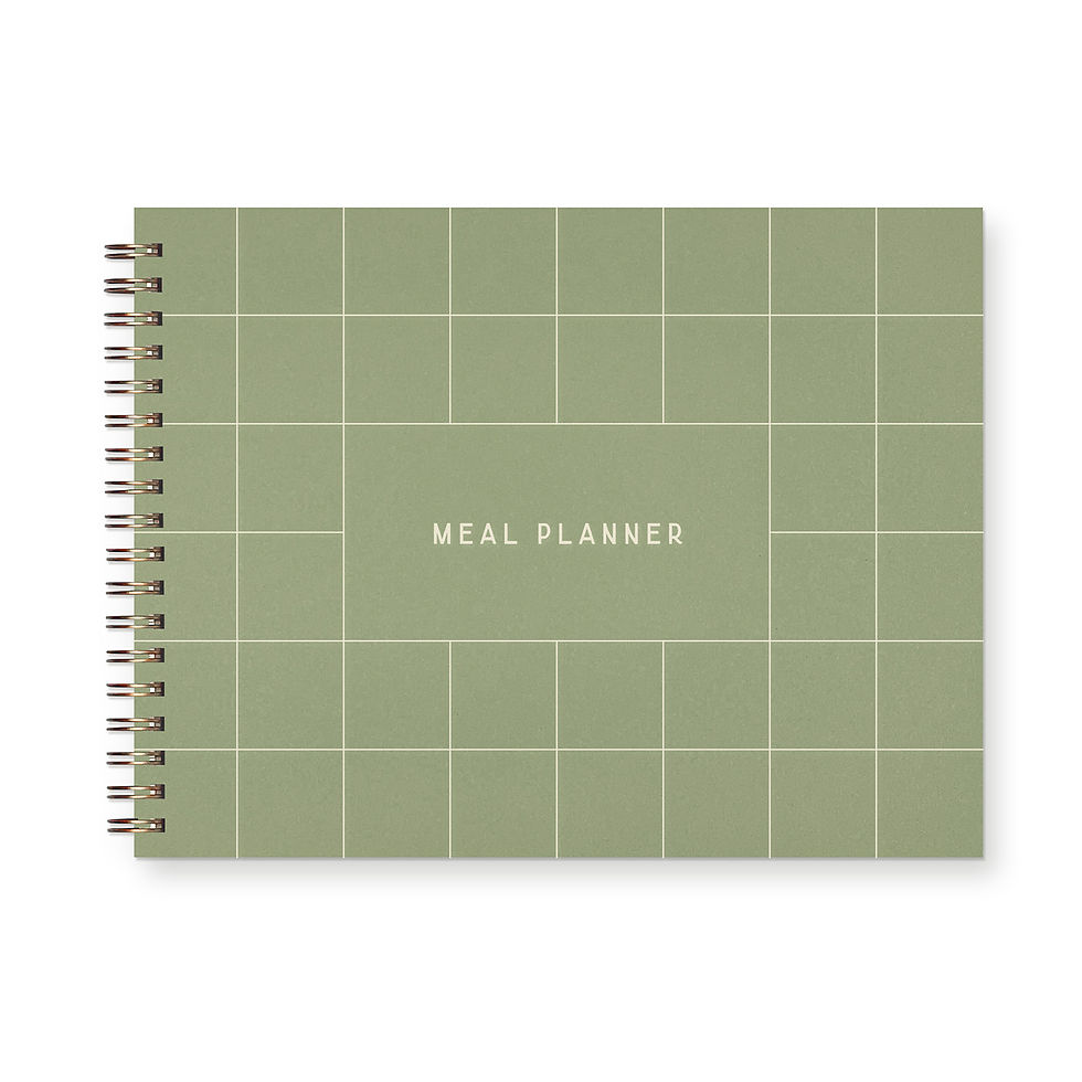 Planificateur de repas hebdomadaire Grid vert sauge Ruff House