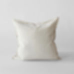 Housse coussin lin tissé main beige blé 50×50 cm surpiqûre décorative texture naturelle unique slow Tell Me More vue 1