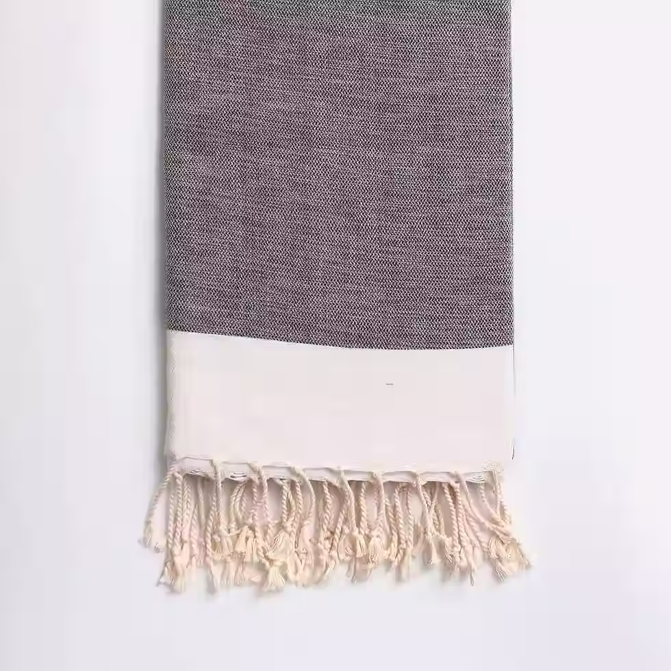 Miniature : Serviette hammam fouta gris naturel Bohemia Design salle de bain minimaliste slow living vue 2