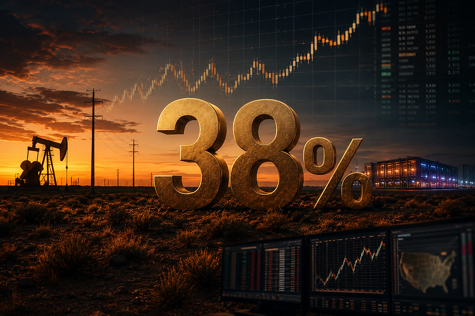 38% omhoog dit aandeel wordt de vreemdste winnaar van 2026 met alleen grond in Texas