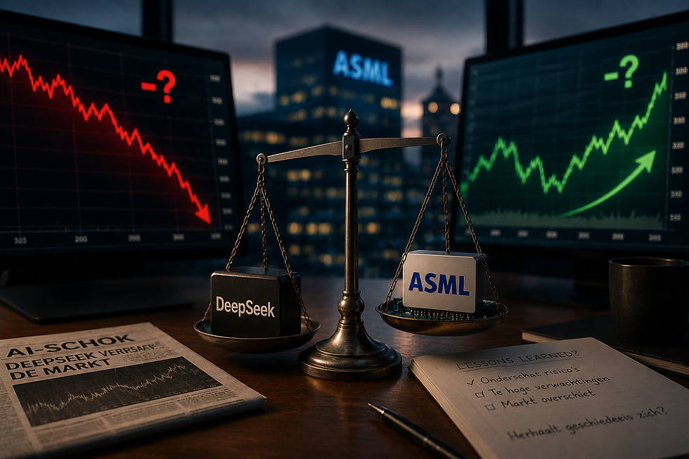 Herhaalt de beurs met ASML dezelfde fout als bij DeepSeek?