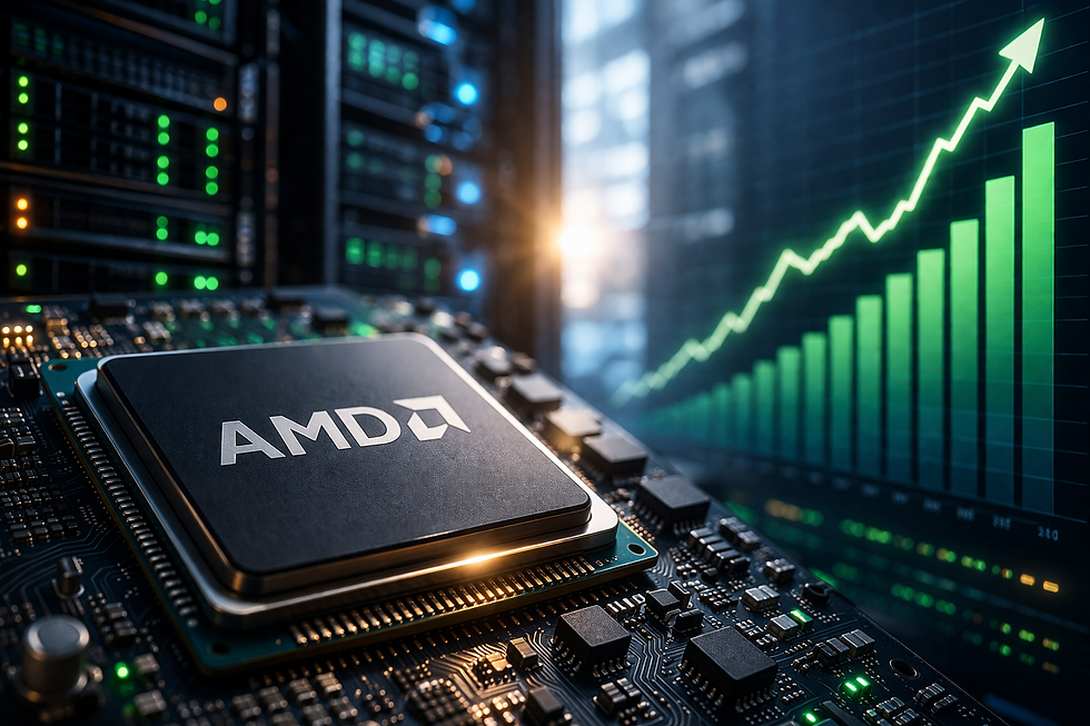AMD knalt hoger na cijfers en zet stevig in op verdere groei