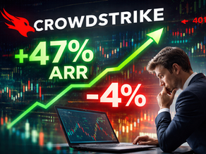 CrowdStrike +47% ARR-groei, toch -4%: wat nu?