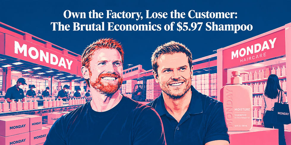 Own the Factory, Lose the Customer: The Brutal Economics of $5.97 Shampoo Monday