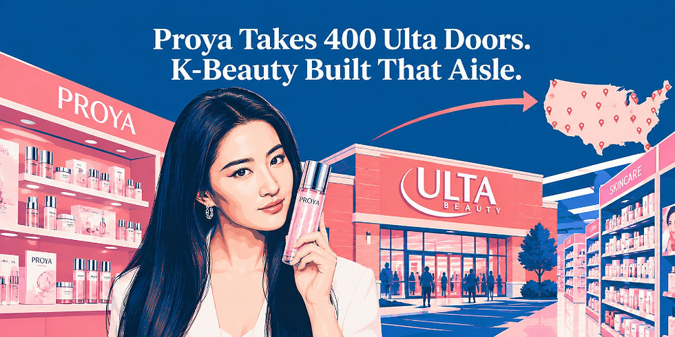 Proya Takes 400 Ulta Doors. K-Beauty Built That Aisle.