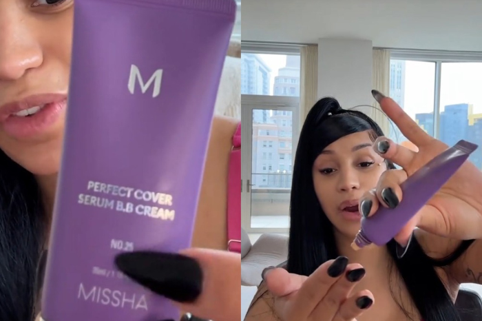 Cardi B holing M Perfect Cover Serum BB Cream in 2025, ⓒTiktok