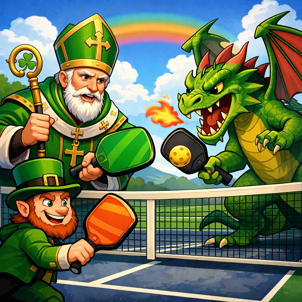 Knights at Kings Court Pickleball: St Patricks Day Edition