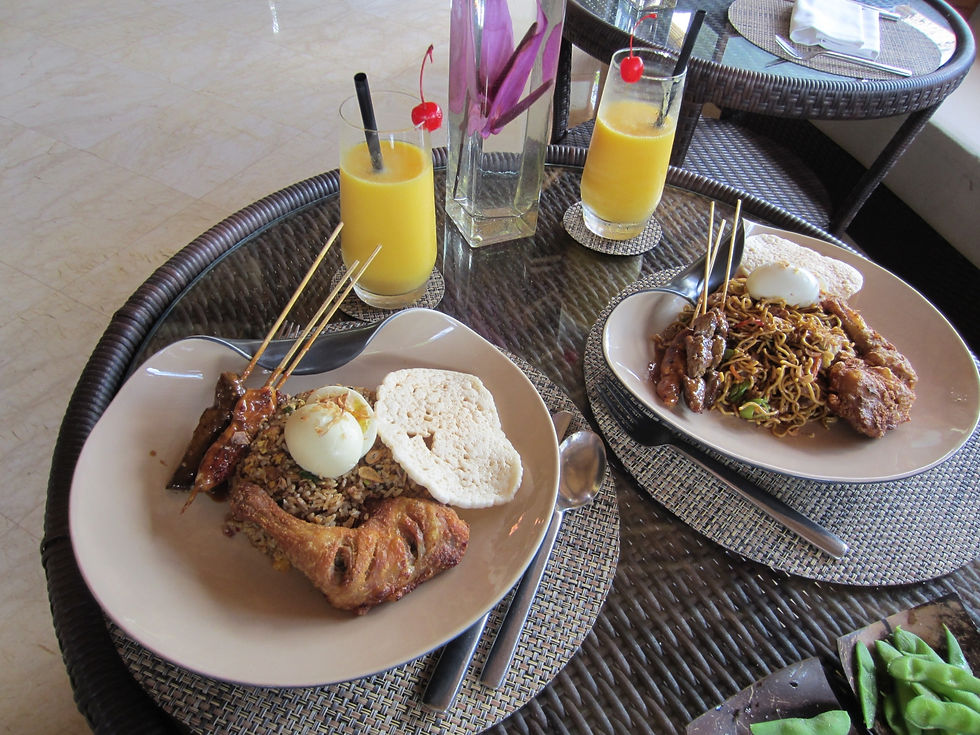 The Indonesian dishes