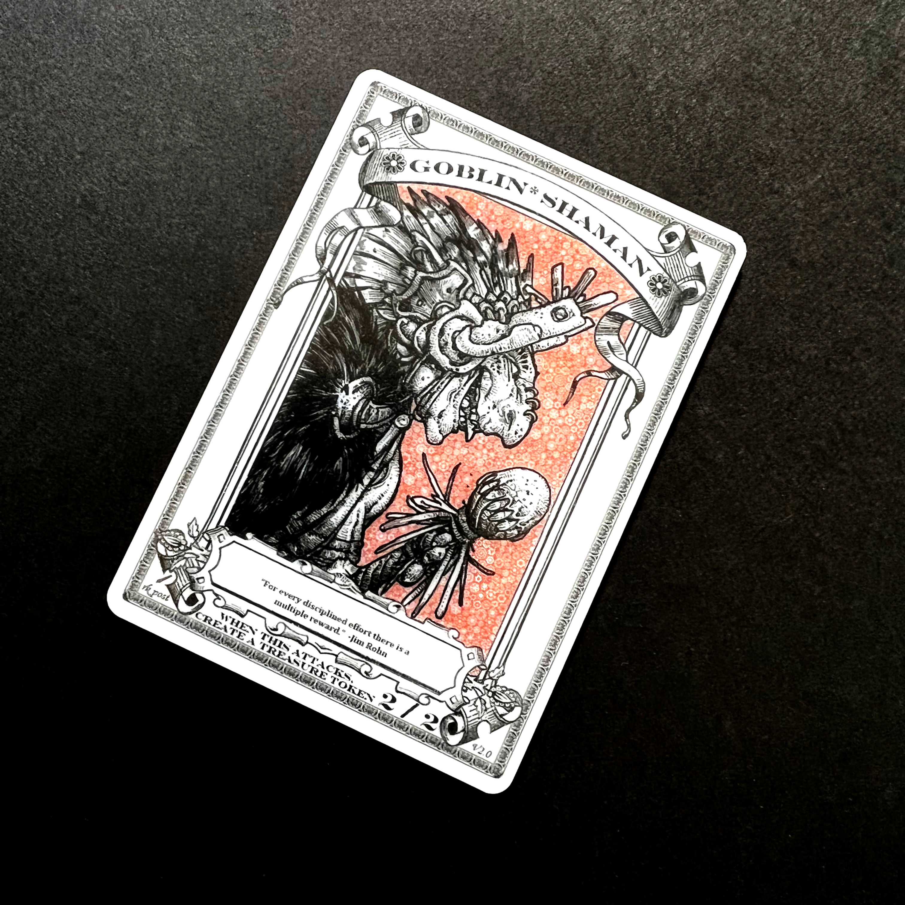 APT115 Goblin Shaman 1 Acrylic Printed Token