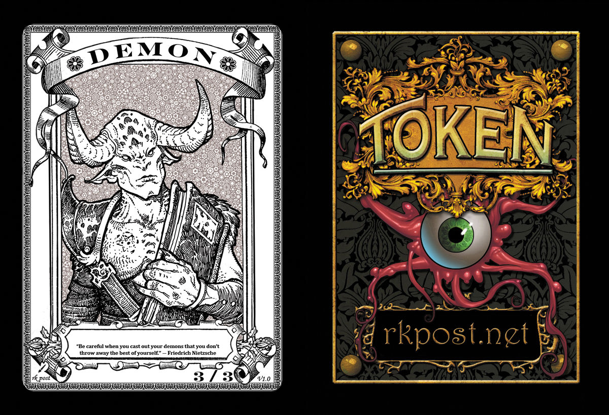 T1074 Classic Demon 8 Token