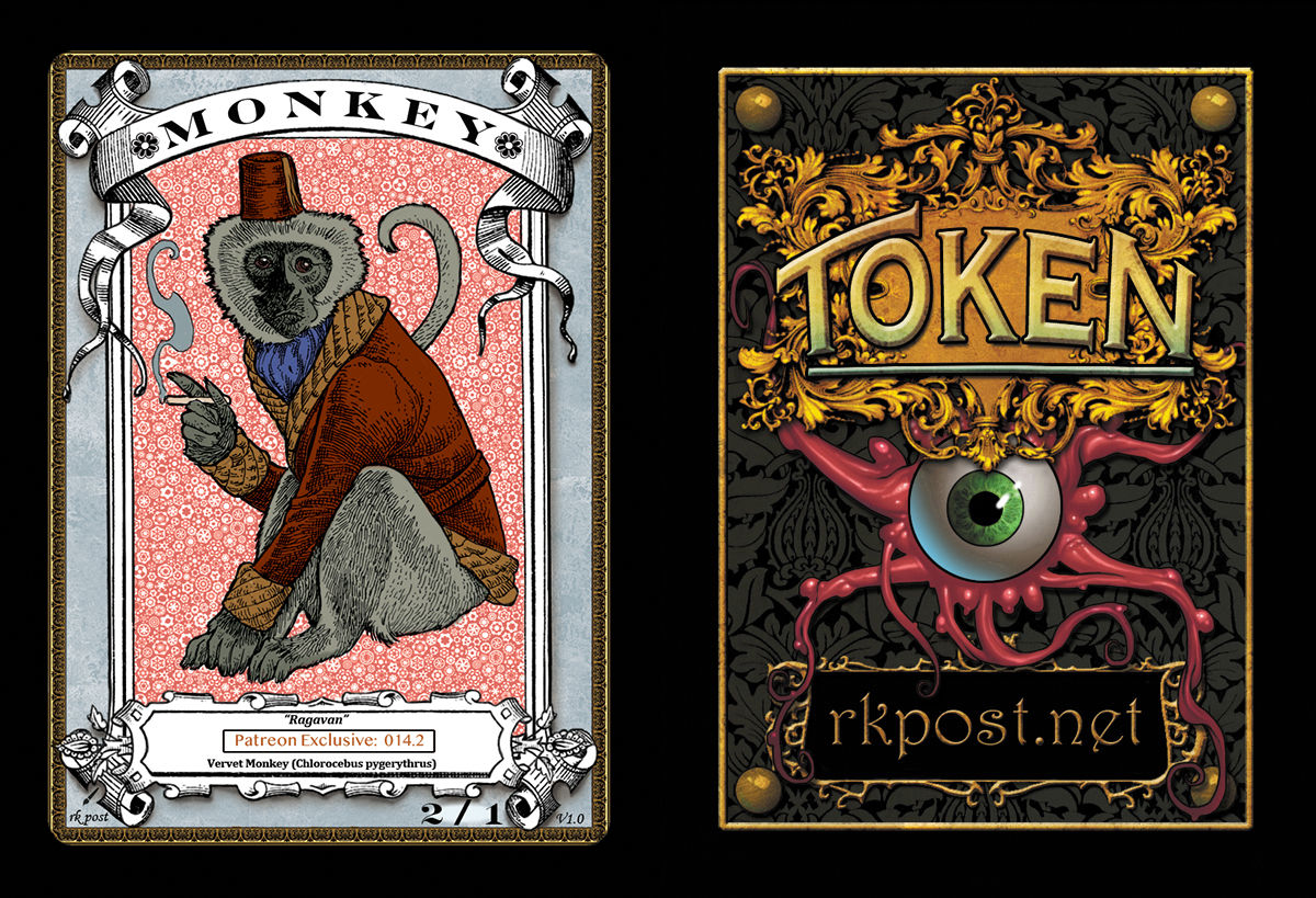 Patreon Release 14: Monkey 1 Silver Token