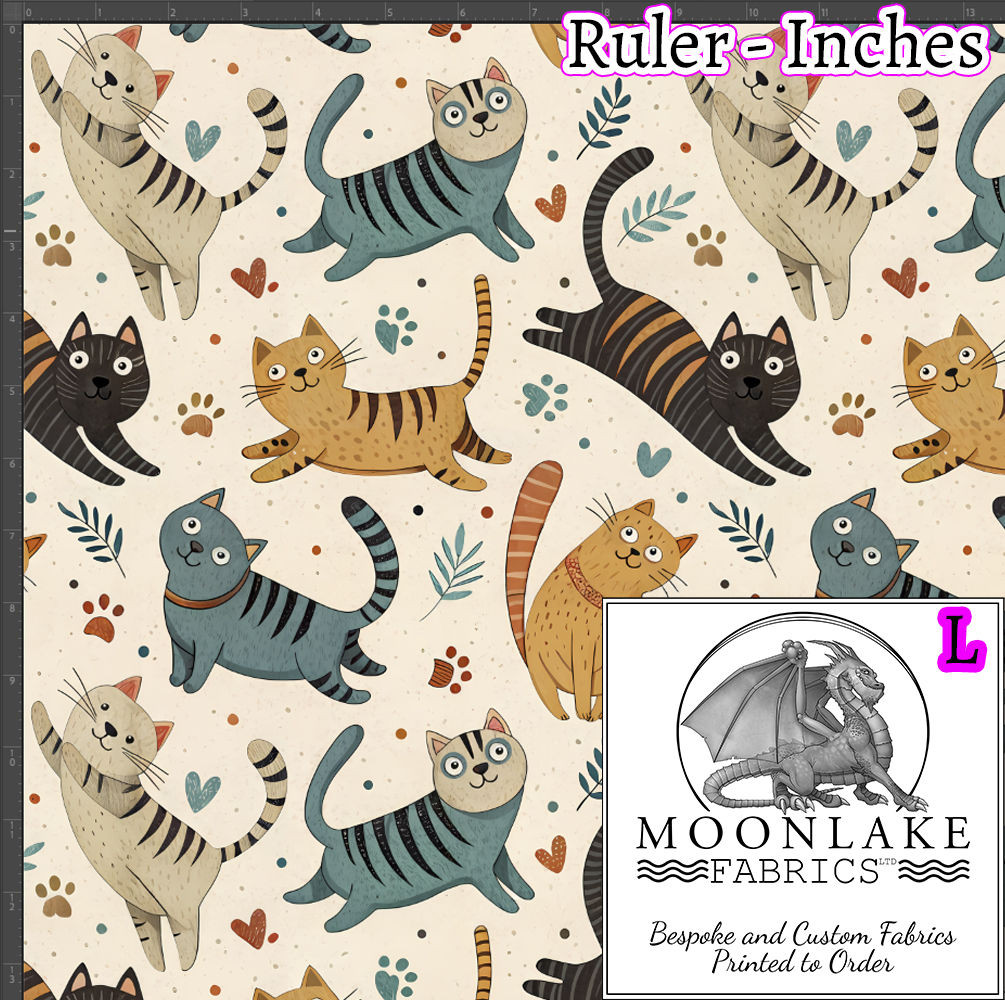 Cute Cartoon Cats jumping and climbing