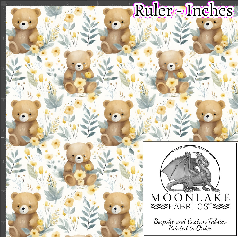 Little Bears Cream Flowers