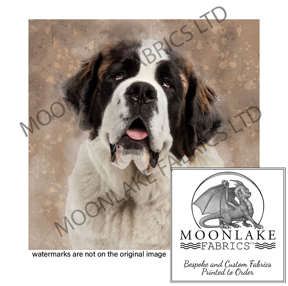 St. Bernard Portrait Grunge