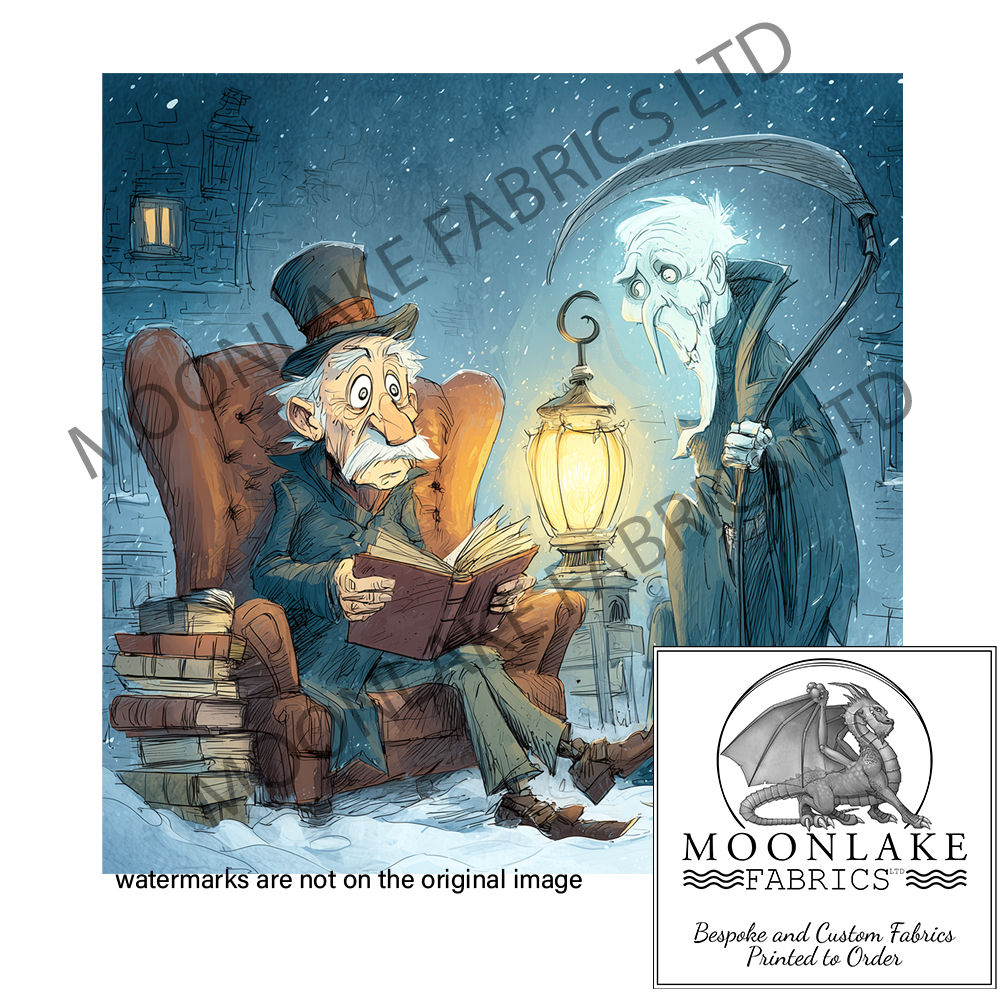 Scrooge and the Ghost of Christmas Yet to Come (The scary one)