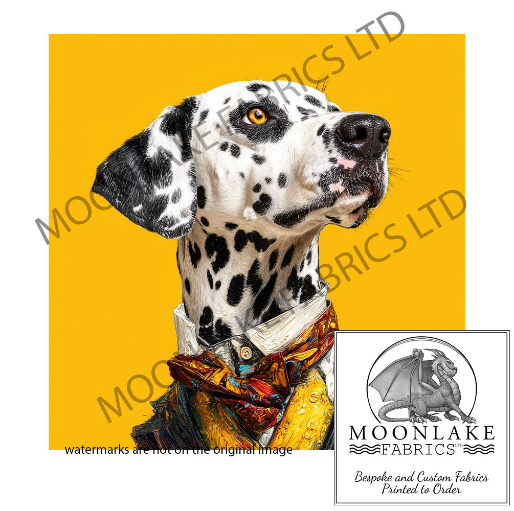 Dalmatian The Refined Gent Fabric Panel