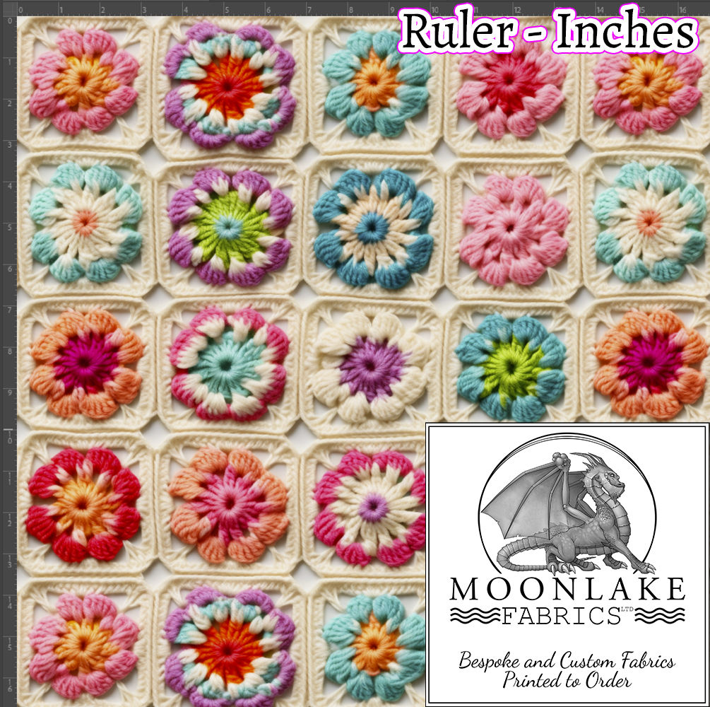 Faux Granny Squares _Creamy