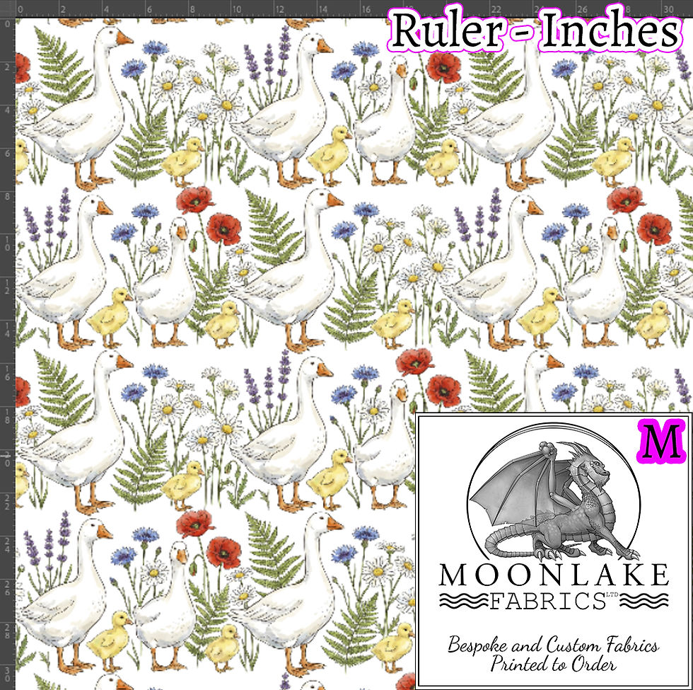 Thumbnail: Geese Goslings with Flowers