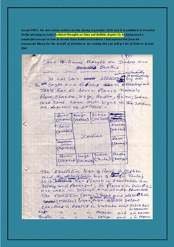 N V Raghava Chary life 4