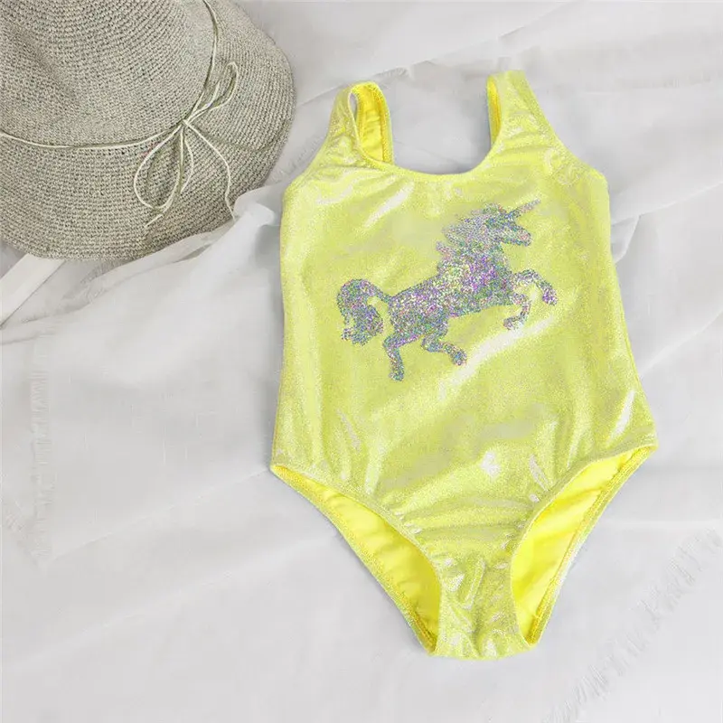 Thumbnail: seagm Lindos Trajes de baño infantil Unicornio para niñas, 3-8 años