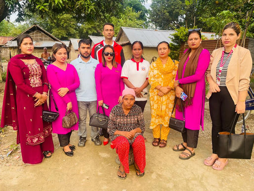 ब्रेस्ट क्यान्सर पीडित सरिता विकलाई ‘१०० रूपैयाँ मासिक बचत अभियान’ मार्फत नगद र खाद्यान्न सहयोग