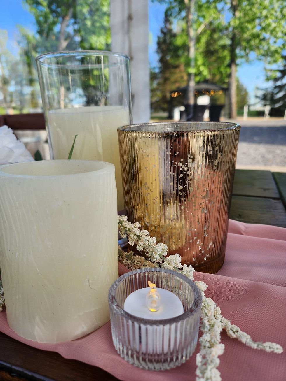 Thumbnail: Two Toned Large Mercury Candle Holder