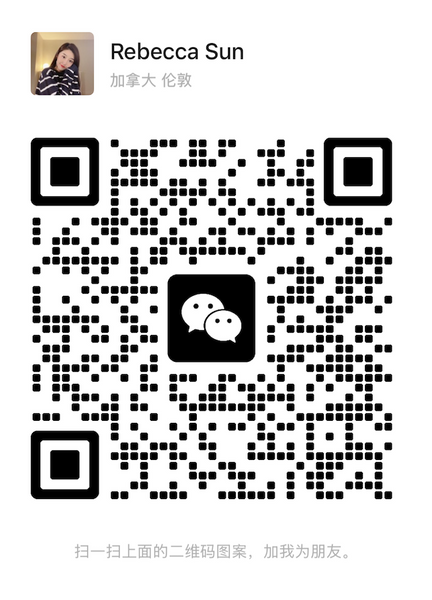 Rebecca Sun微信二维码 扫码添加