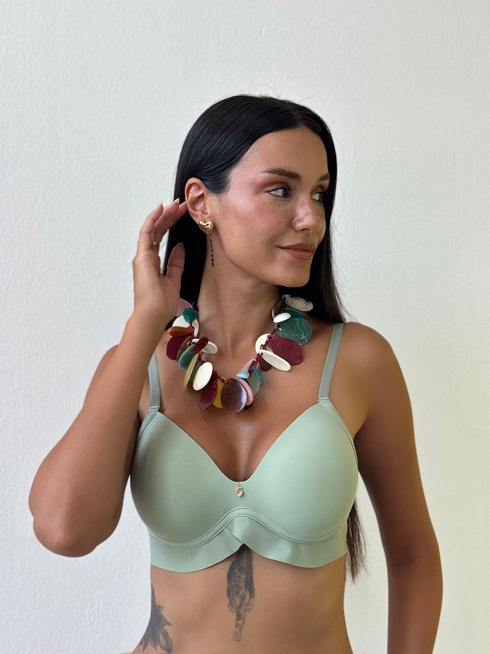 Miniature : Kod 703 Tek Sütyen Yeşil