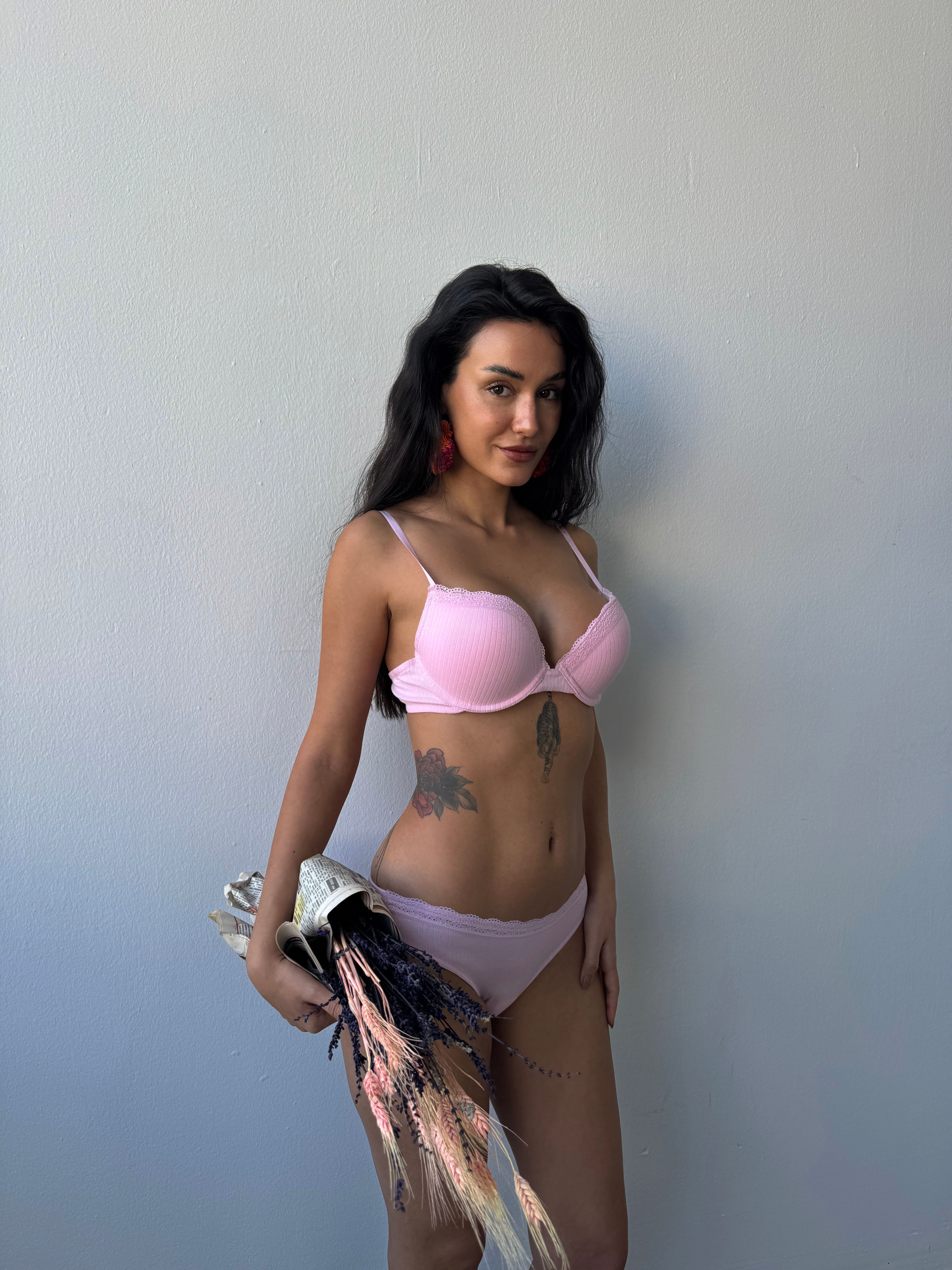 Kod 704 Destekli Takım Pembe Ribana