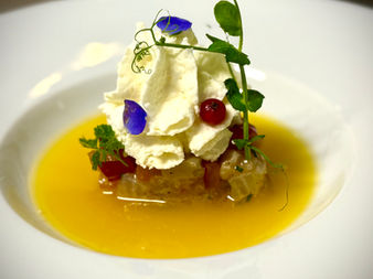 Ceviche de bar aux fruits frais