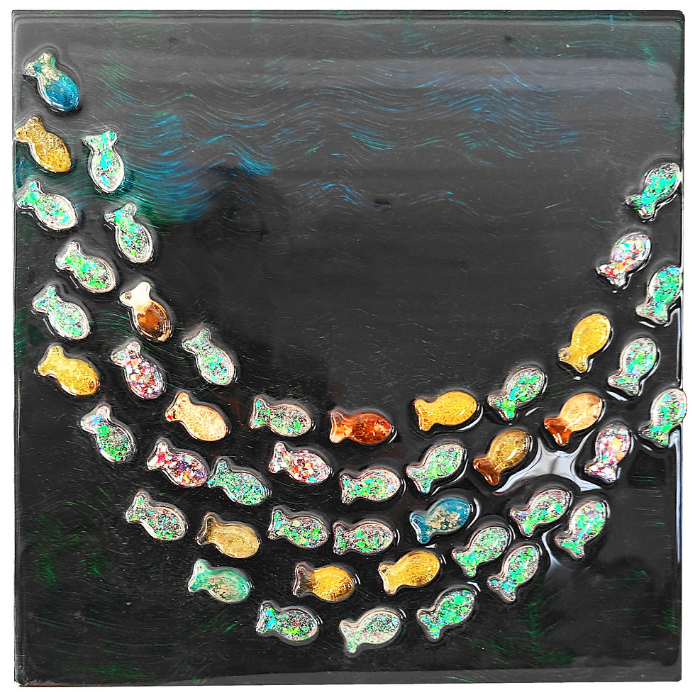 Tableau Banc de Poissons G552