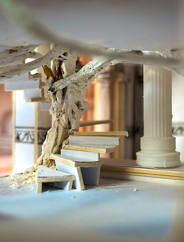 Circe 3D White Card Model, Kitchen and Garden