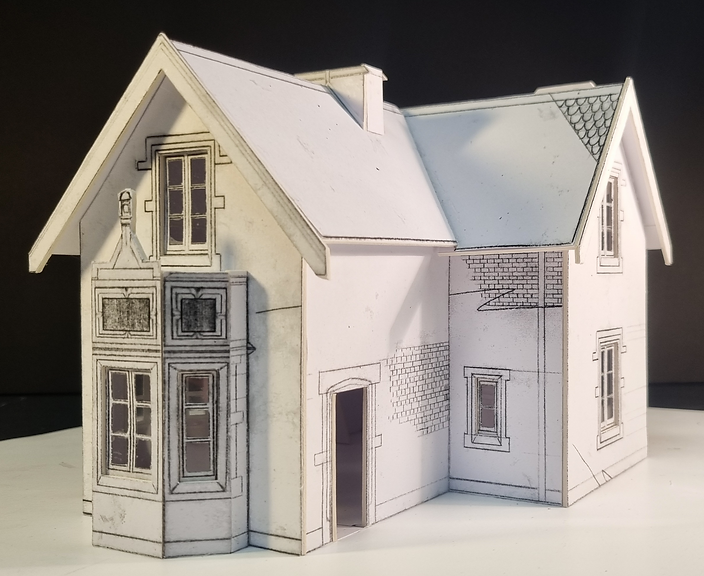 Nottingham Arboretum Cafe, White Card Model