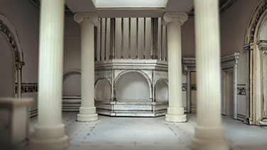 Circe 3D White Card Model, Kitchen and Garden