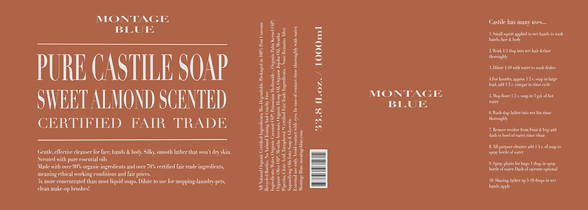 Almond Castile Soap Graphic Design