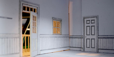 Sweeney Todd Movie, White Card Model, Barber Shop