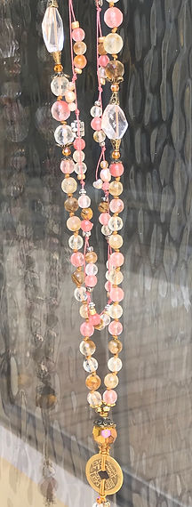 Watermelon Tourmaline Long Necklace