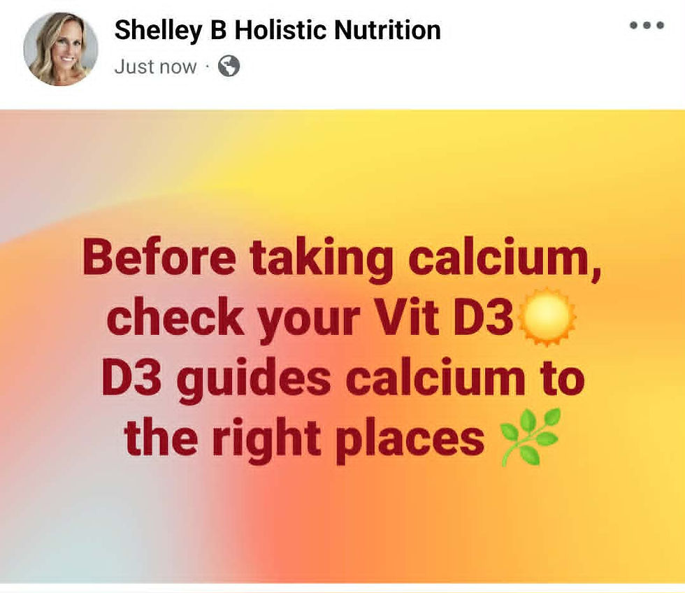 Before taking calcium, check your Vitamin D3☀️