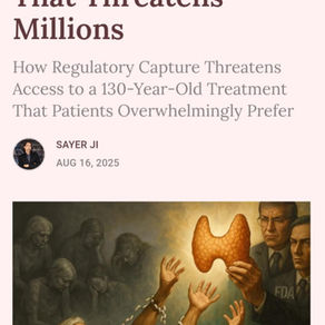 The FDA is coming for my thyroid meds — we need to act