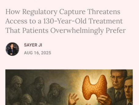 The FDA is coming for my thyroid meds — we need to act
