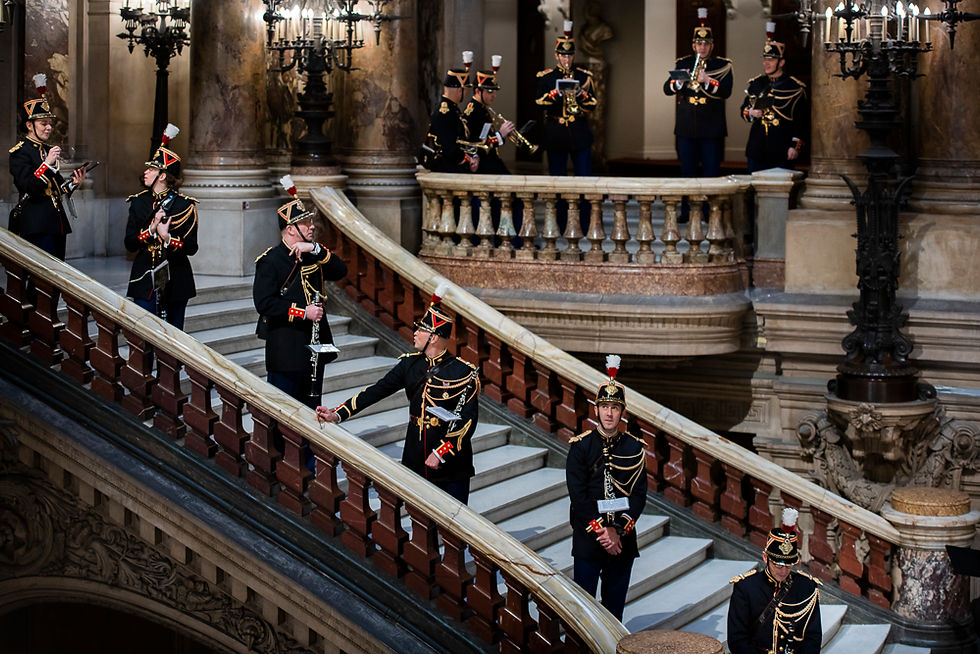 Reportage lors d'un évènement organisé par l'Elysée avec la garde Nationale
