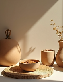 lifestyle photography handcrafted products natural materials soft lighting minimalist disp